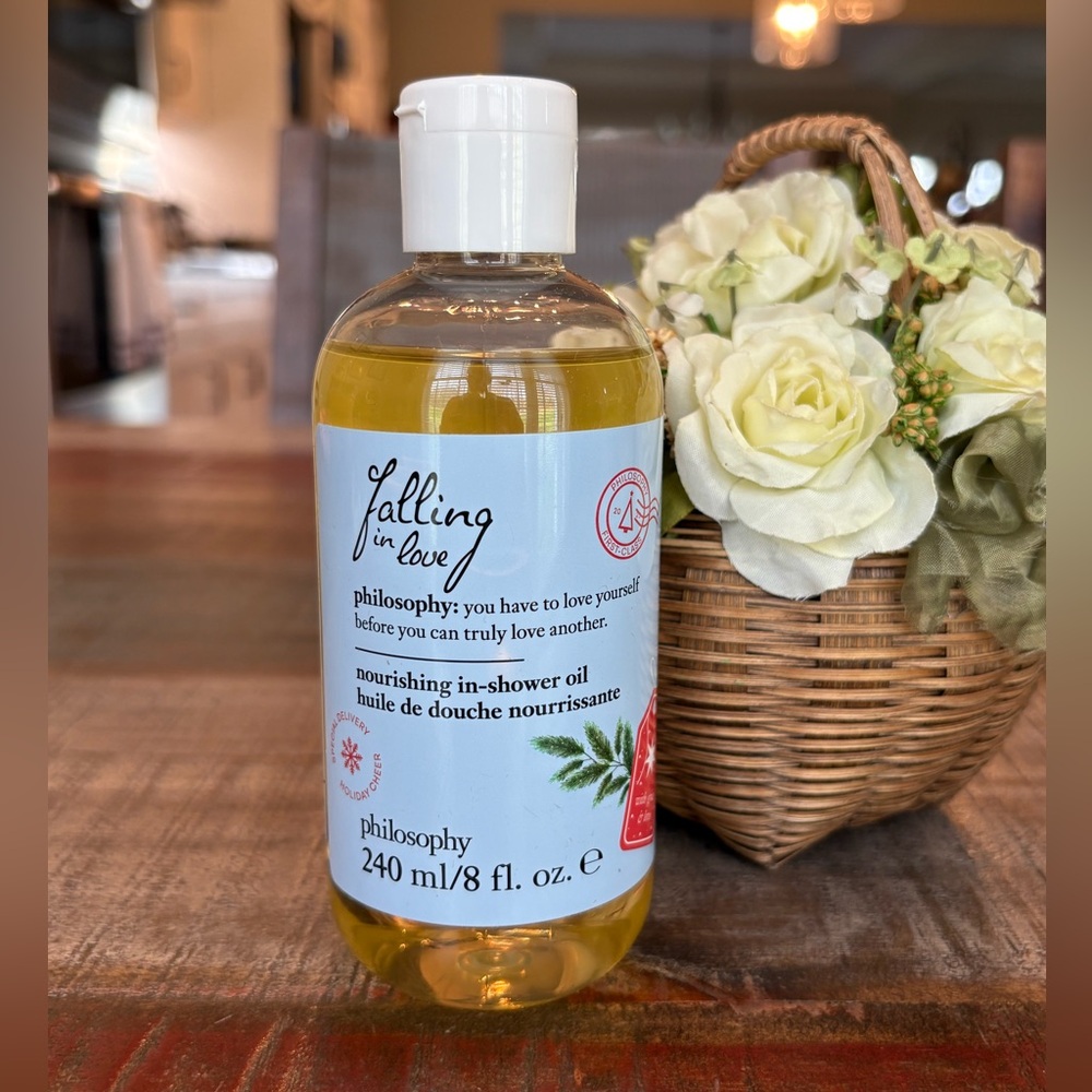 NEW Philosophy FALLING IN LOVE Nourishing IN-SHOWER OIL Limited Edition!